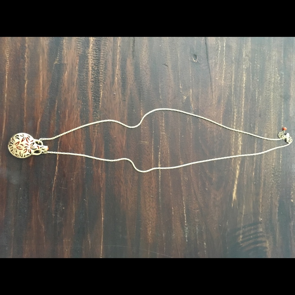 Lia Sophia gold necklace with locket